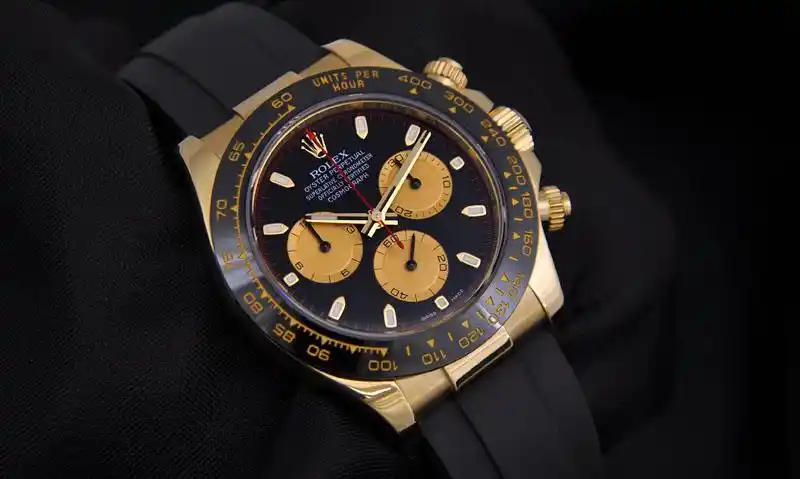 【保罗纽曼】rolex劳力士116518ln黑盘黄金迪通拿自动机械计时腕表