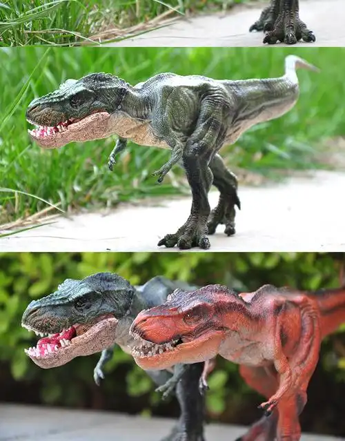 包邮实心环保塑胶行走霸王龙暴龙模型仿真恐龙玩具侏罗纪世界