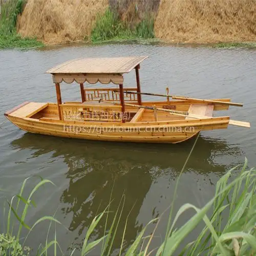 单蓬木船 定制休闲观光旅游仿古传统手划船】价格_厂家 - 中国供应商