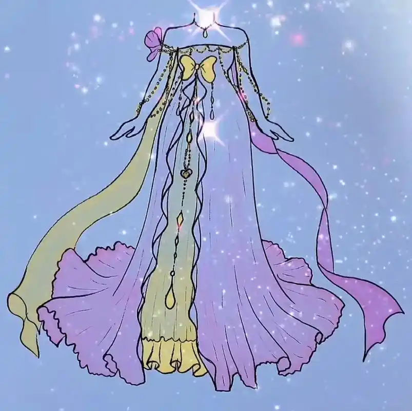 天秤座,水瓶座,白羊座#图文伙伴计划 #简笔画 #公主裙 #十二星座