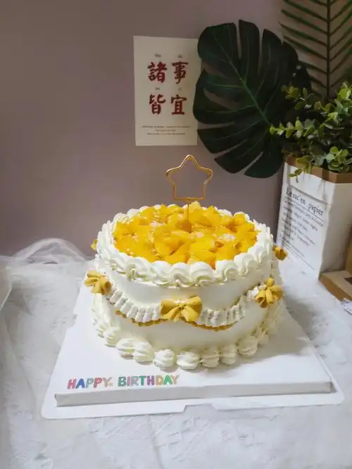 8寸水果蛋糕芒果蛋糕