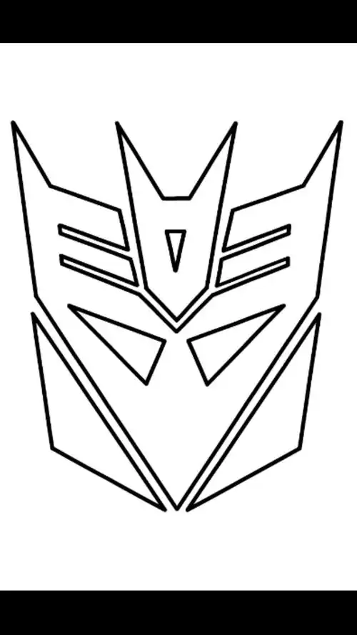 变形金刚#怎样画变形金刚 #霸天虎 标志简笔画宝宝学画画儿童绘画一