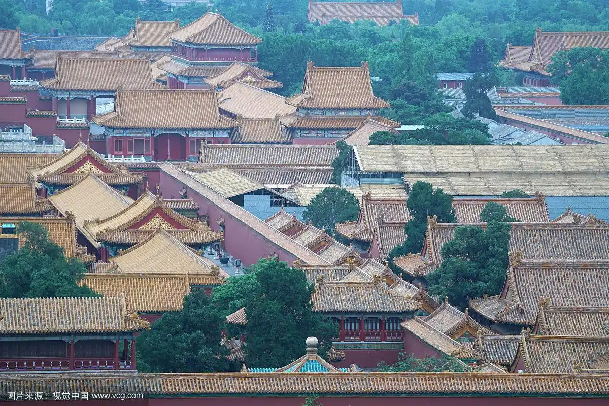 鸟瞰故宫