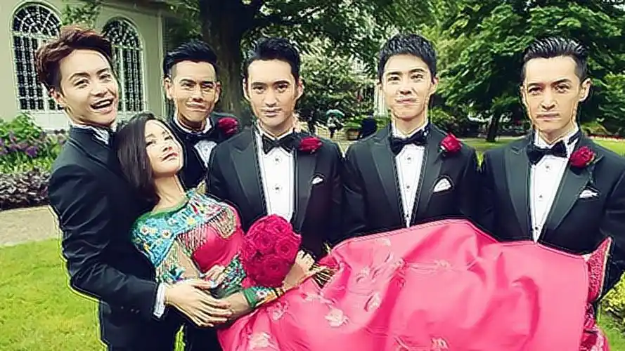 袁弘婚礼最帅伴郎团,帅呆了