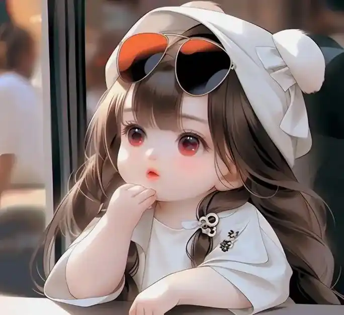 可爱的小女孩#萌娃头像 #漫画女孩 #动漫美图 - 抖音