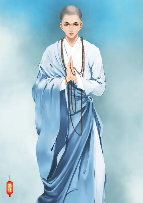 古风小和尚立绘
