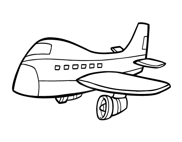 客机飞机简笔画教案