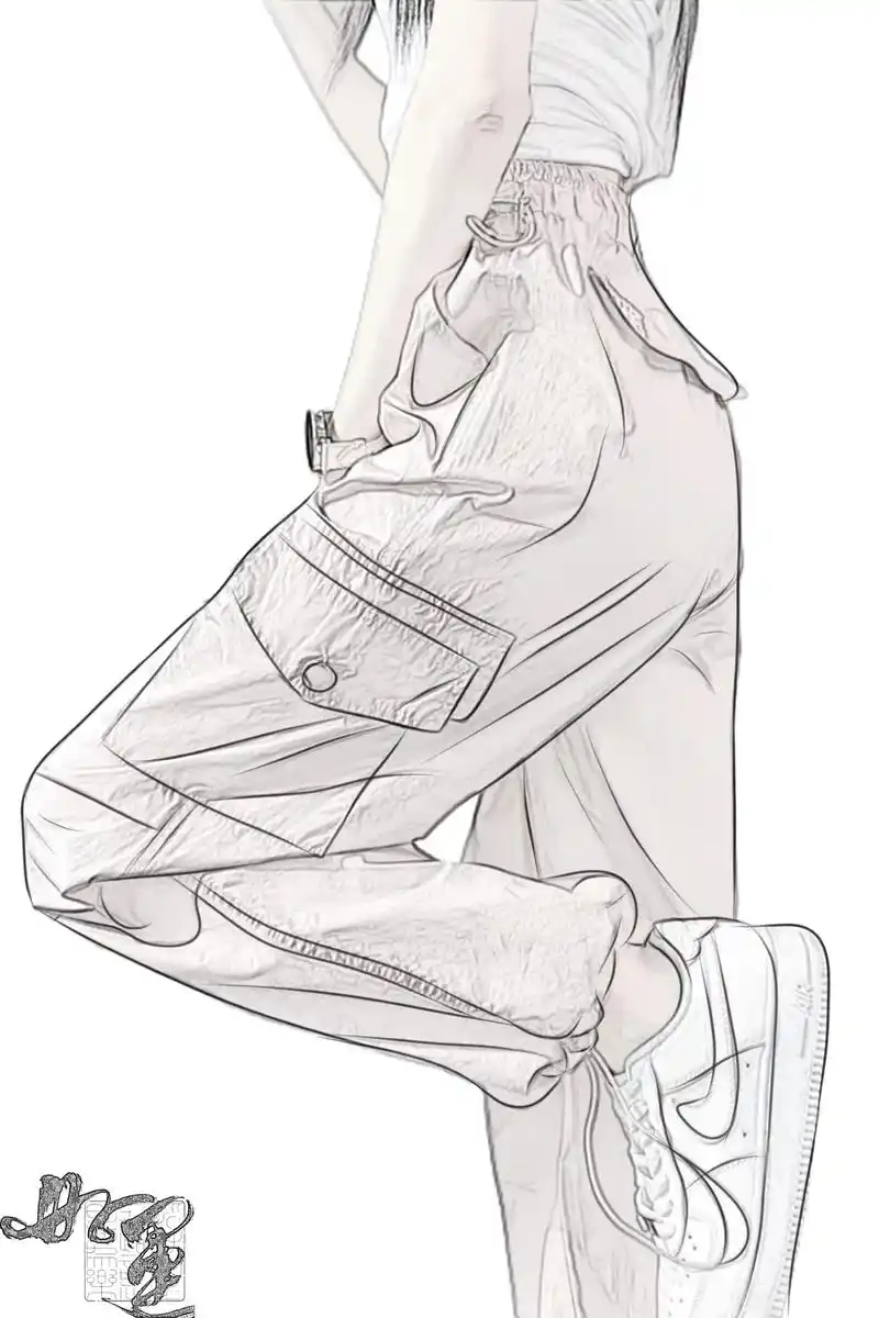 这款工装裤太好看了,版型太绝了!高腰设计遮 - 抖音