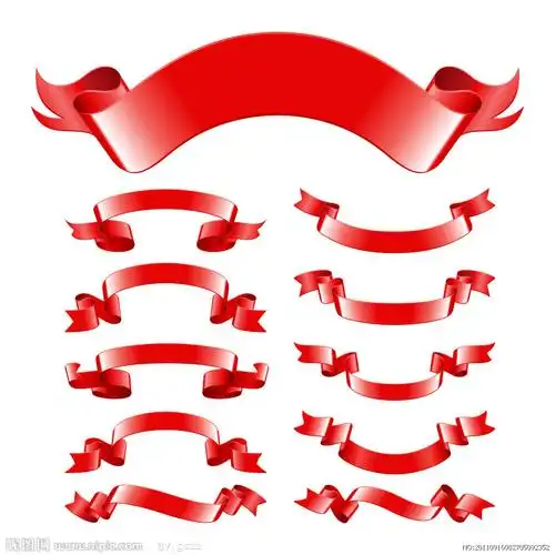 红色动感丝带横幅矢量图__图片素材_其他_矢量图库_昵图网nipic.com