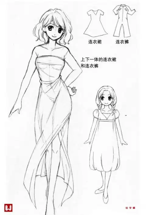 动漫女生的衣服怎么画好看动漫女生的衣服怎么画简单