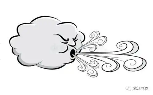 大风简笔画 大风简笔画图片带颜色