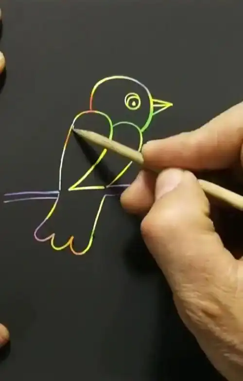 用数字22画一只小小小小鸟