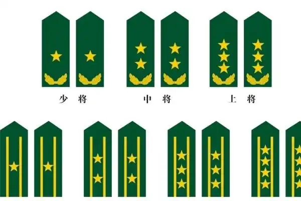 军衔等级肩章排列图片起源于西欧部分国家军人的终身荣誉