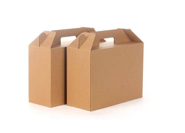 350*140*250 水果有机蔬菜专用手提纸箱纸盒包装礼.