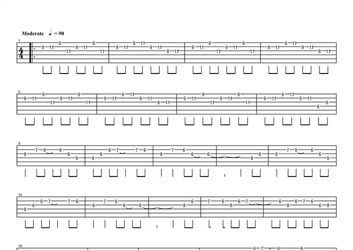 打上花火(单音版)吉他谱(图片谱,简单版,独奏,指弹)_daoko(だをこ)
