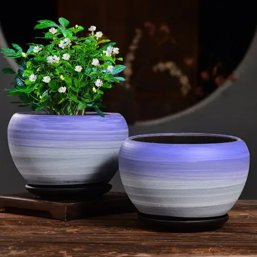 花盆绿萝多肉陶瓷厂家直销简约特价大号口径花盆