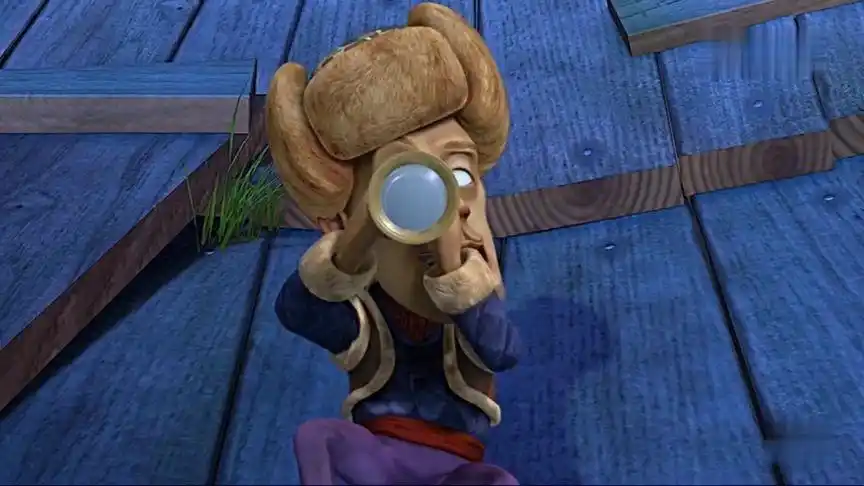 熊出没:光头强用望远镜偷窥秘密,老想不劳而获结果却遭天谴,该