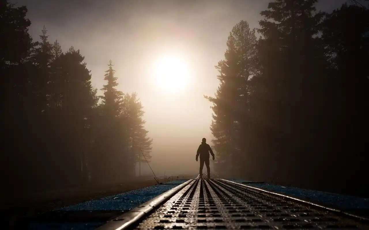 男人孤单的身影图片,高清图片-壁纸族