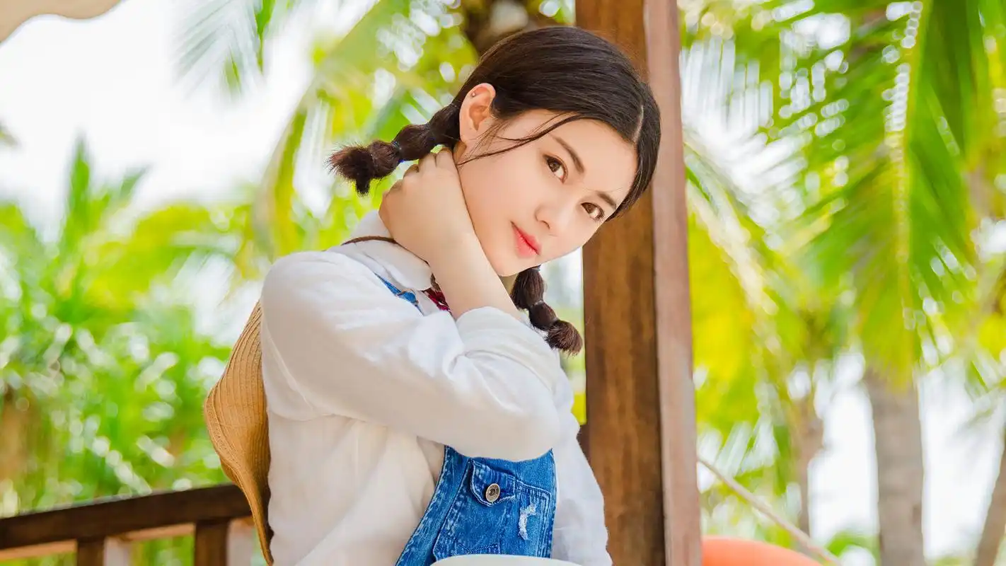 小清新文艺美女高清电脑桌面壁纸高清大图预览1920x1080_美女壁纸下载