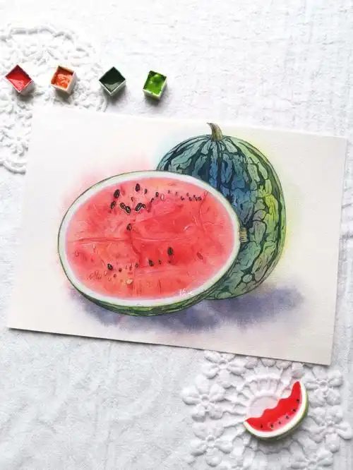玖七水彩西瓜