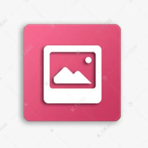 红色相册图库图标免抠图