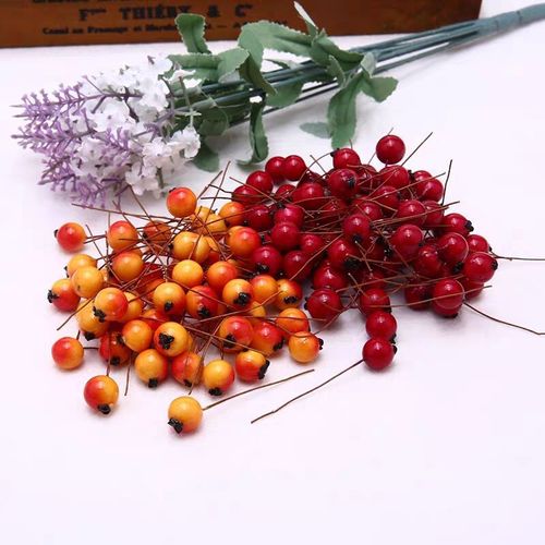 仿真花颖果 蓝莓浆果 永生花干花植物 diy婚庆用品家居装饰假花