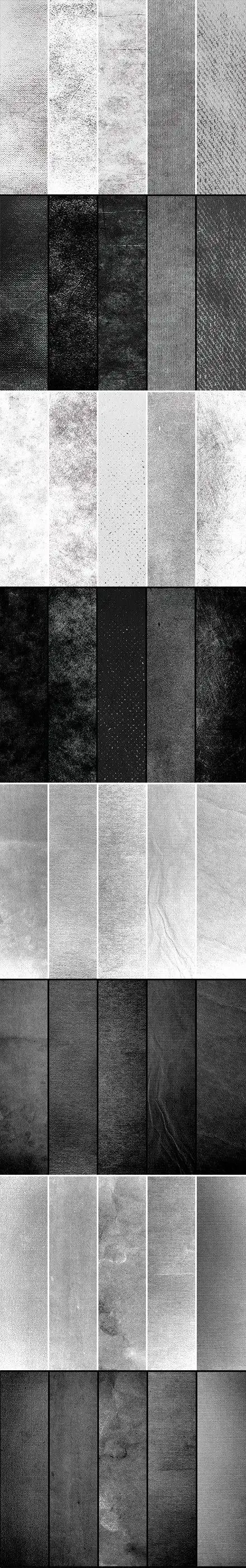 高清材质纹理 - 黑与白 共40p 其实一半是一样的,只是做了反相处理.