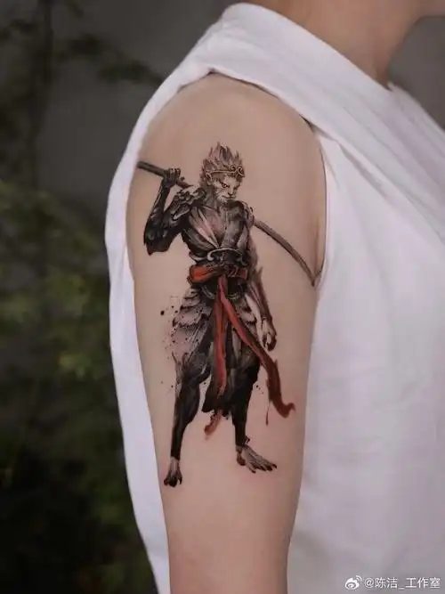 北京纹身##tattoo##水墨##黑神话##黑神话悟空