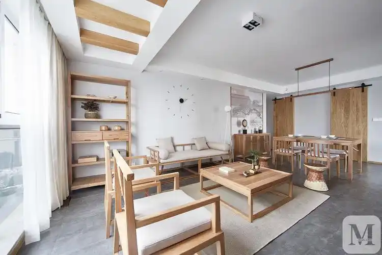 日式客厅背景墙装修效果图