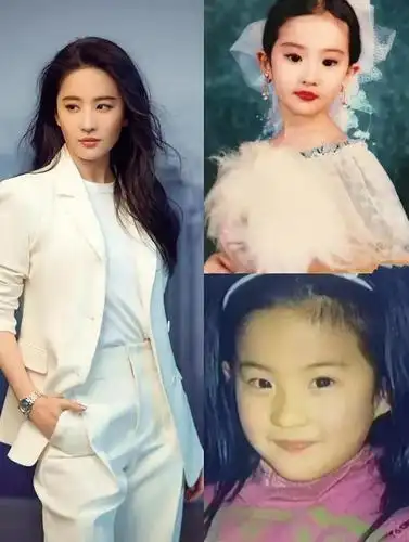 女明星小时候照片曝光,刘亦菲杨幂从小美到大,唯独她画风走偏