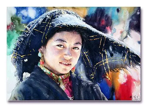 转著名画家刘云生的水彩画作品