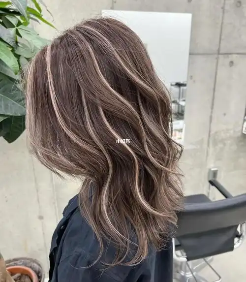 中长发发型推荐挑染双色染