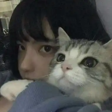 高冷一个女生抱着猫的头像女生头像头像屋