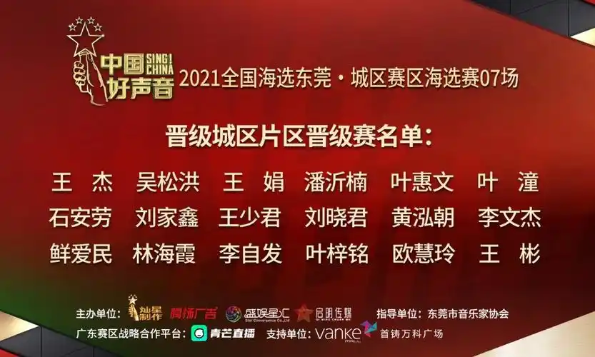 赛事回顾丨2021中国好声音城区赛区海选赛0607场晋级名单