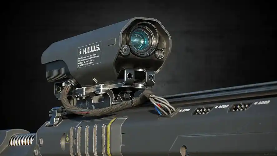 超真实的未来科技枪模型!贴图细节灯光相当到位.