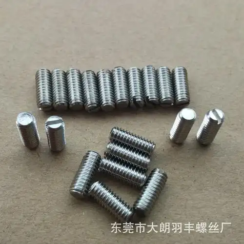 gb73/din551 m4*4到4*20不锈钢一字平端紧定螺钉,现货304材质