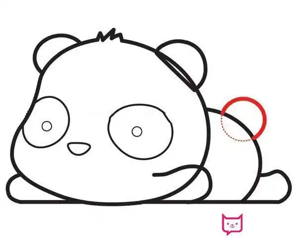 一群小白兔简笔画可爱小熊猫 简笔画图片大全-普车都