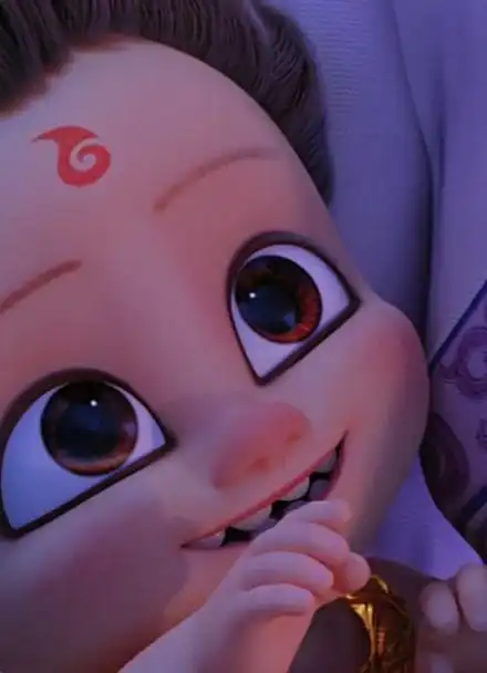 我突然发现哪吒小时候笑起来那么好看!