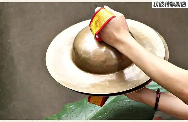 青铜钹藏传佛教用品铙钹尼泊尔手工铜钹打击乐器铜嚓子道场法会用品铜