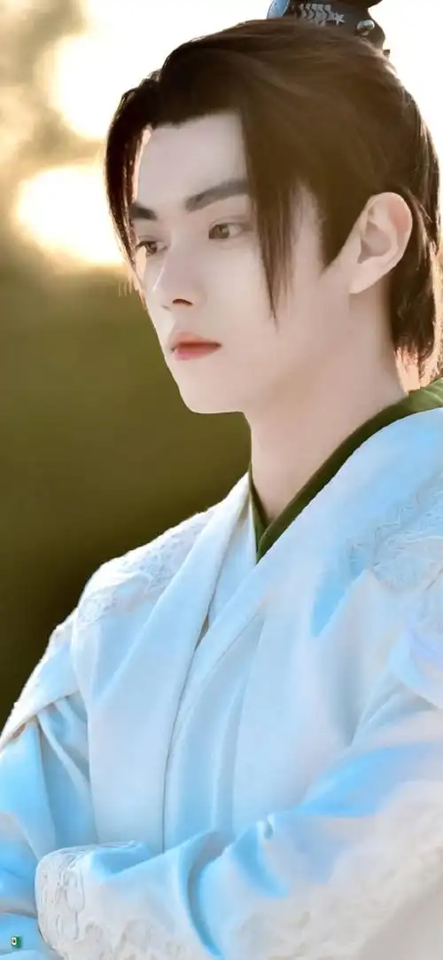 秋波入鬓春光醉靥眼波似水眉峰如岱古装美男许凯