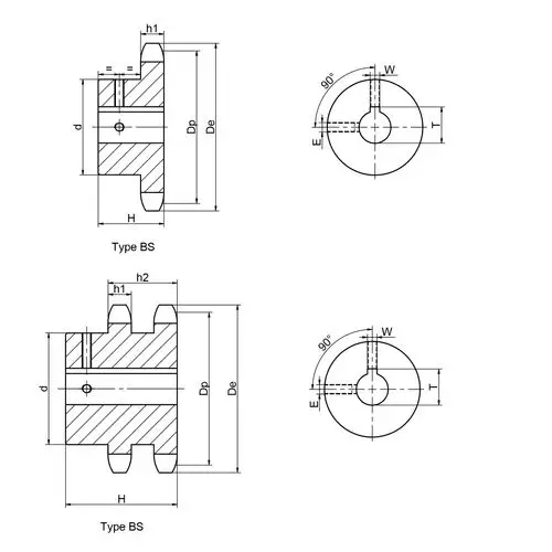 链号10a/50孔径3/4inch单排20齿b型台式美标钢件链轮