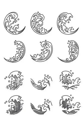 线条海浪元素-线条海浪元素图片-线条海浪元素素材下载-众图网