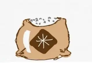 袋装大米简笔画