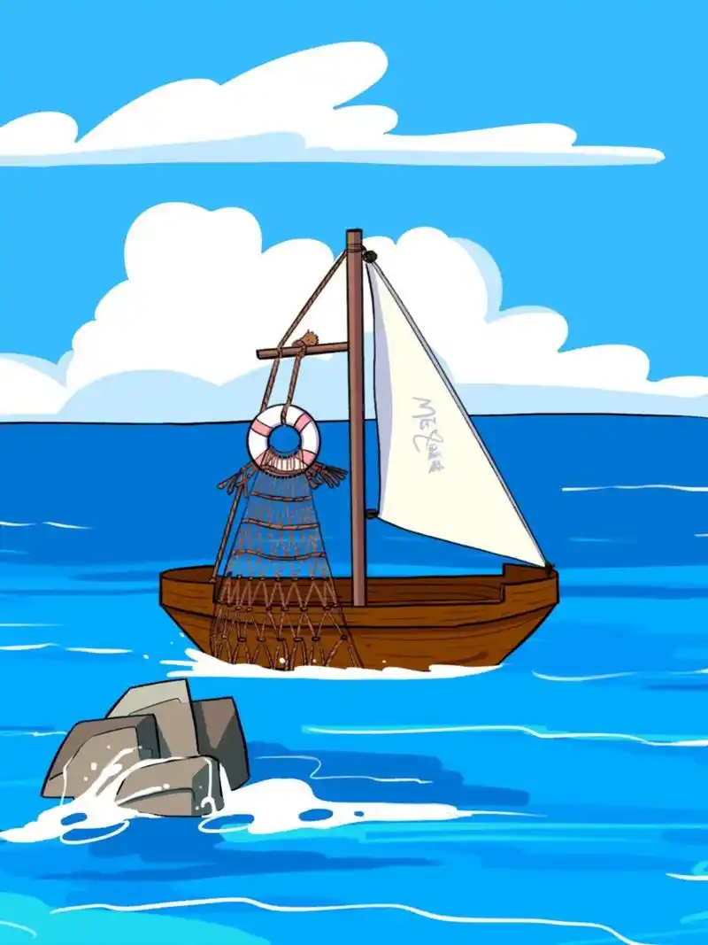 快速滑动页面小船会动起来哦!原创小场景 大海 小船 #pro - 抖音