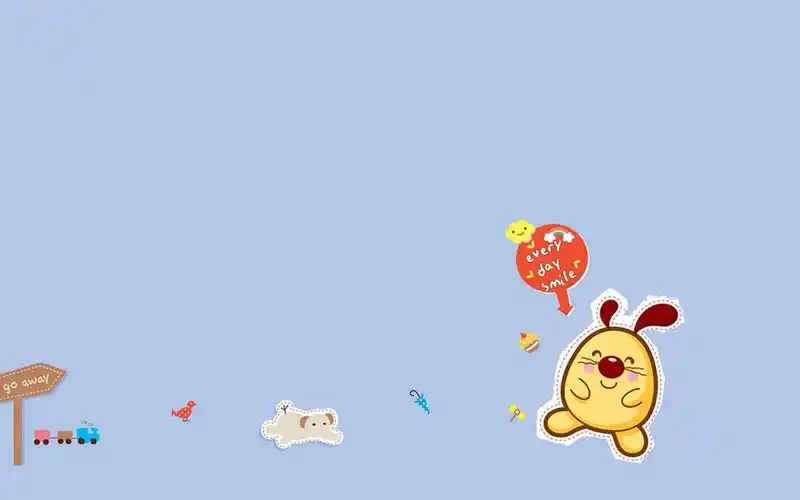 可爱软萌的辛巴狗卡通图片桌面壁纸高清大图预览1920x1200_卡通动漫下