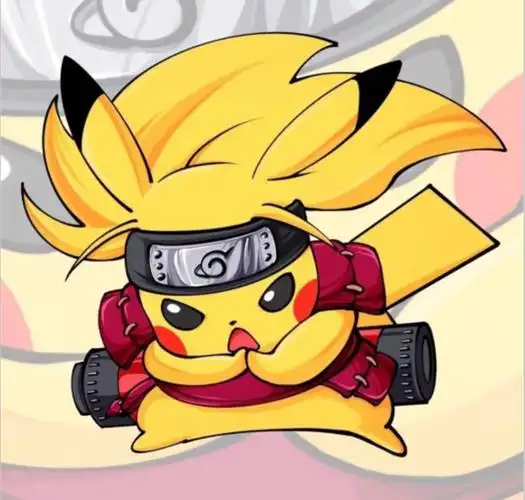 当历届火影遇到皮卡丘,柱间诠释霸气,二代也有发福的时候