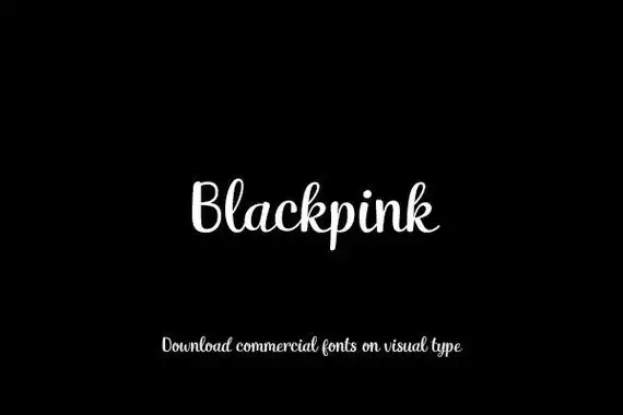blackpink-「字语坊字库官方」-字体视界字体授权平台