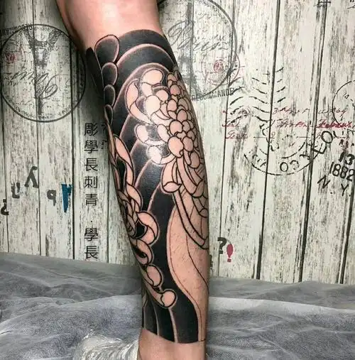 传统花腿纹身图片