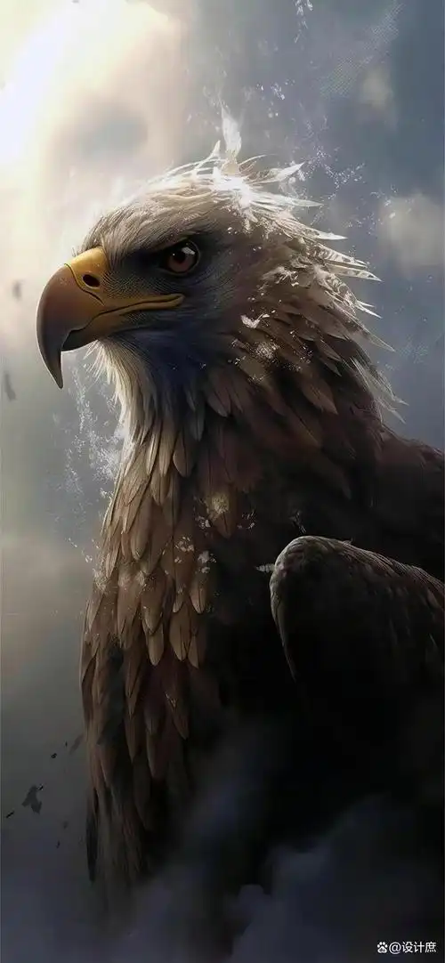 手机壁纸美图分享之雄鹰展翅欲高飞