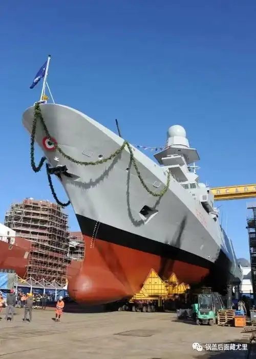 意大利海军fremm护卫舰斯凯尔盖特号顺利下水